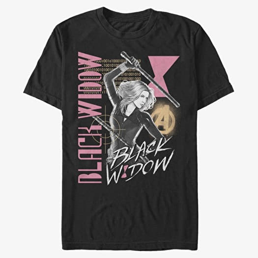T-shirt Merch Marvel - Black Widow Retro Unisex T-Shirt Black