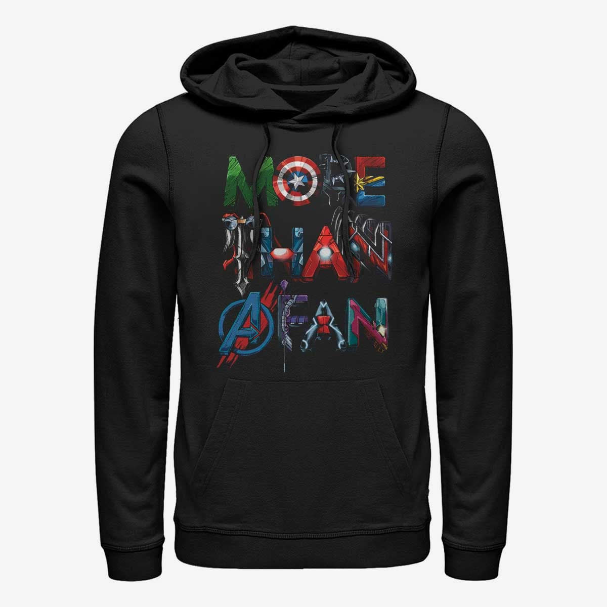 Hoodies and sweatshirts  Merch Marvel Avengers Classic - Fan Avenge Reunite Unisex Hoodie Black