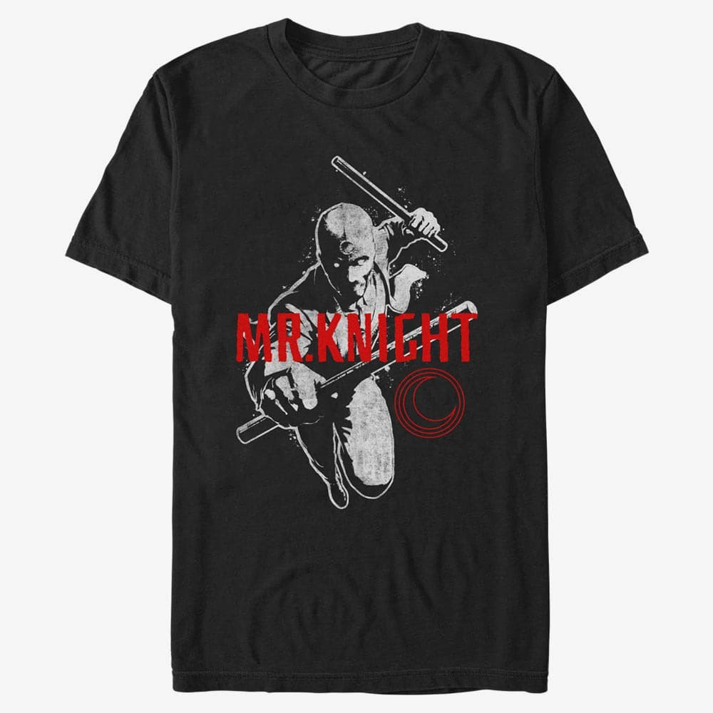 T-Shirts Merch Marvel Moon Knight - MOON KNIGHT MR BIG Unisex T-Shirt Black