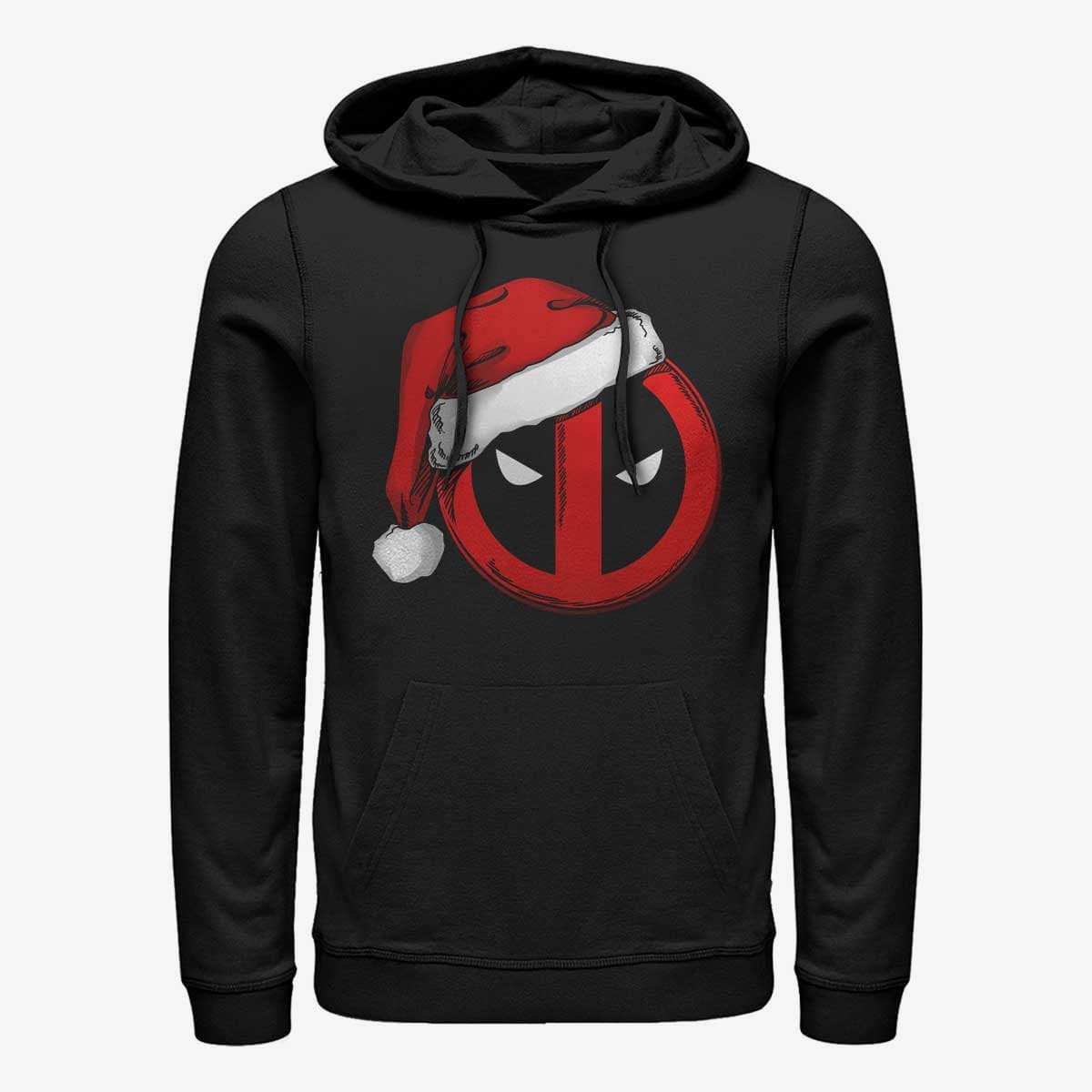 Sudaderas Merch Marvel Deadpool - Deadpool Santa Hat Unisex Hoodie Black