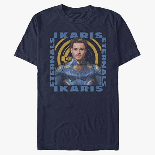 T-shirt Merch Marvel The Eternals - IKARIS HERO BOX Unisex T-Shirt Navy Blue