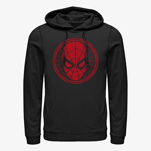 Sweatshirt Merch Marvel Spider-Man Classic - SpiderWeb Icon Unisex Hoodie Black