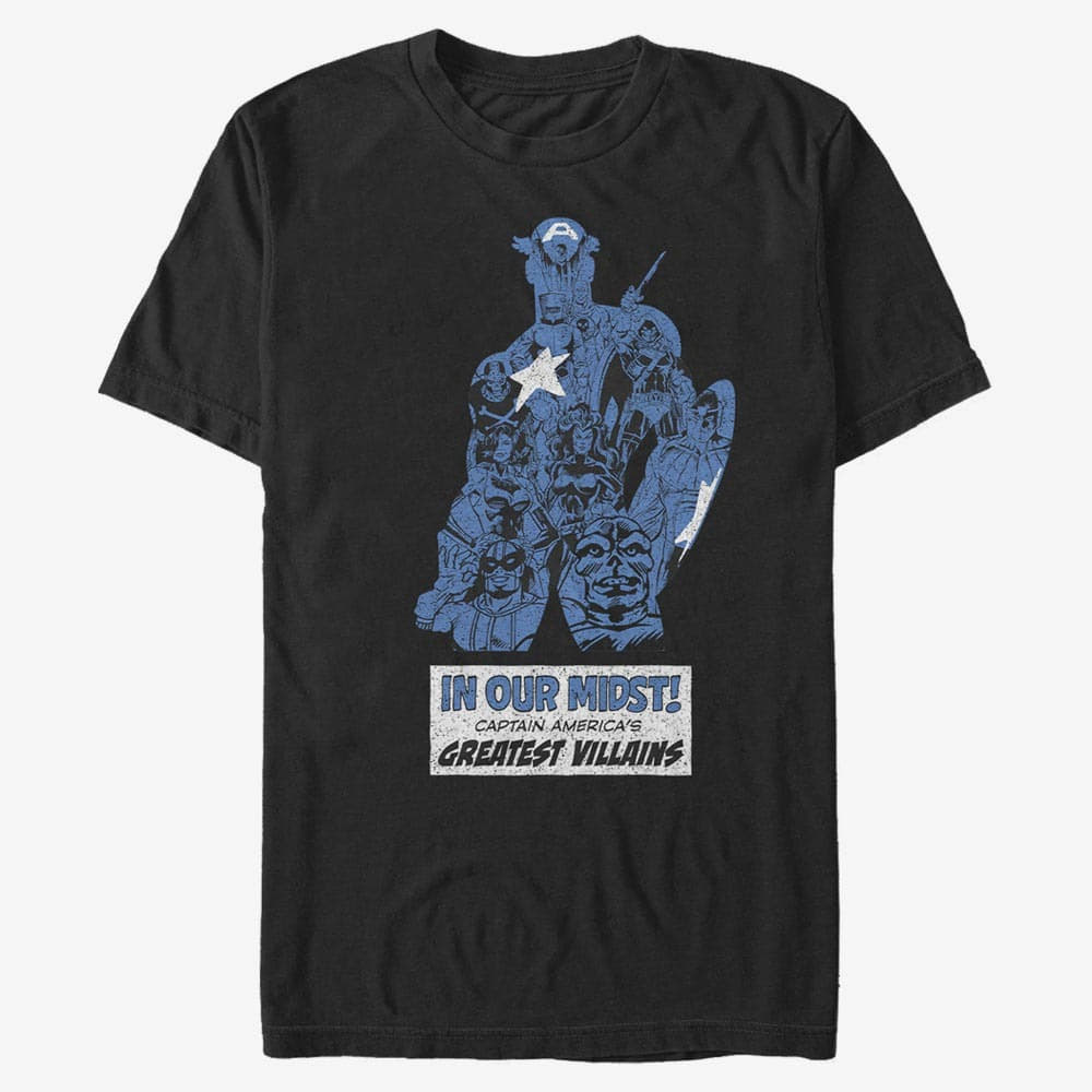   Μπλούζες Merch Marvel Avengers Classic - Inner Villains Unisex T-Shirt Black