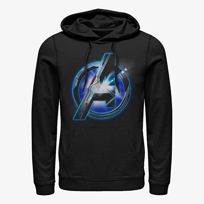 Sweatshirt Merch Marvel Avengers: Endgame - Tech Logo Unisex Hoodie Black