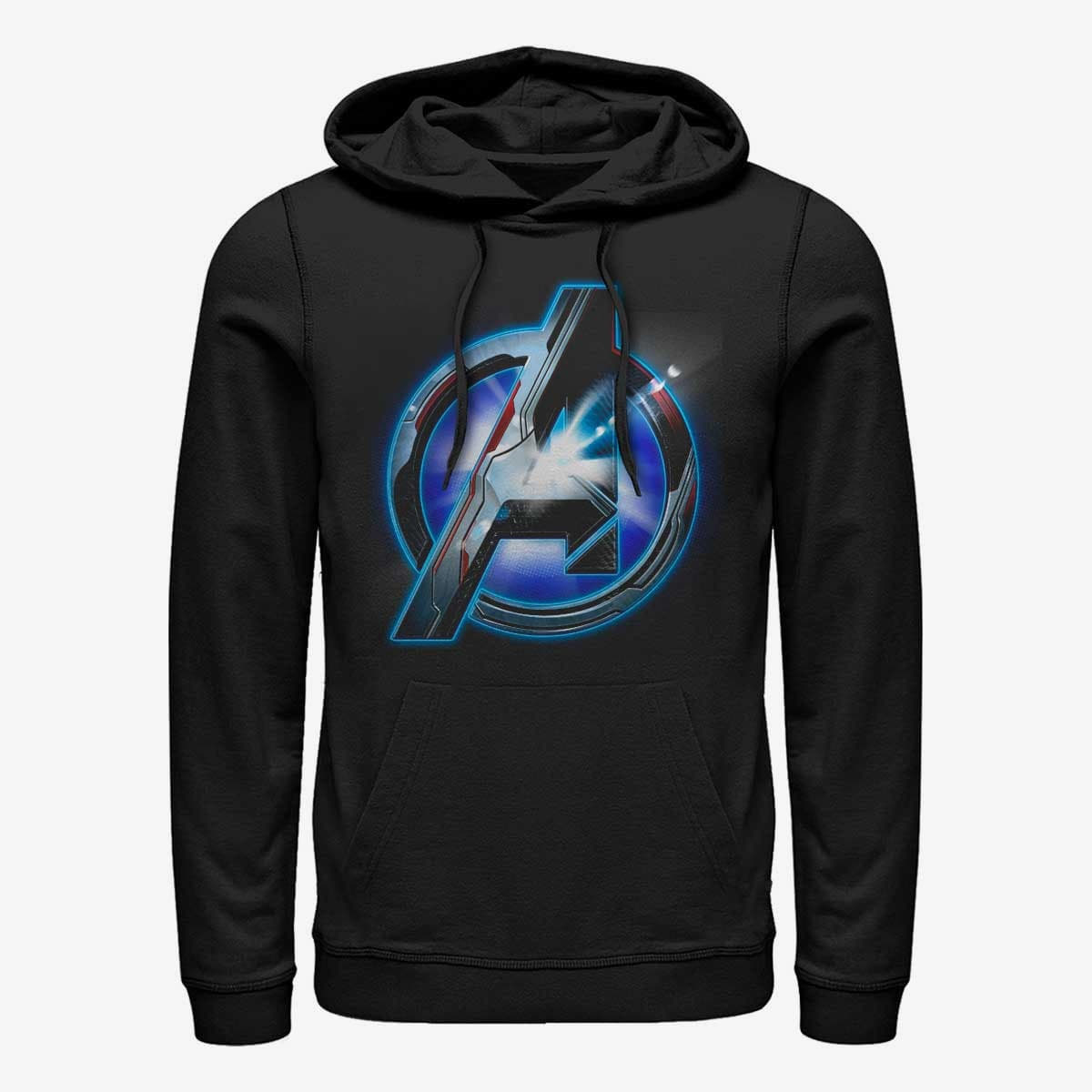 Mikiny Merch Marvel Avengers: Endgame - Tech Logo Unisex Hoodie Black