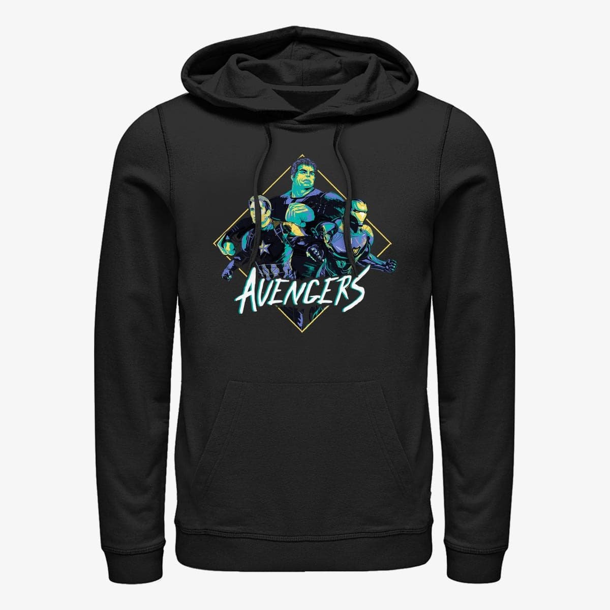 Mikiny Merch Marvel Avengers: Endgame - Rad Trio Unisex Hoodie Black