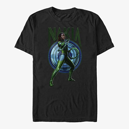 Merch Marvel Black Panther: Wakanda Forever - Nakia Shield Unisex T-Shirt Black
