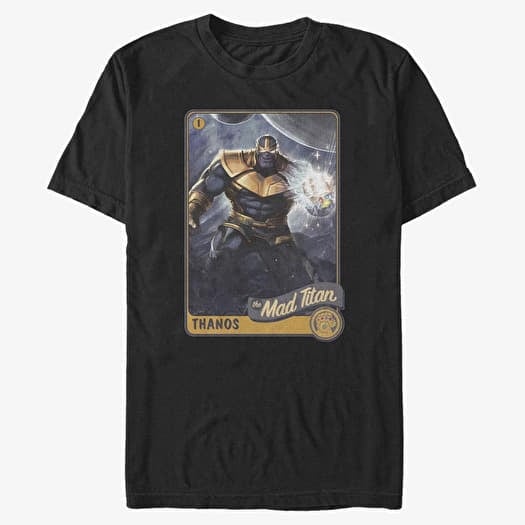 T-shirt Merch Marvel Avengers Classic - Titan Card Unisex T-Shirt Black
