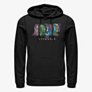 Merch Marvel The Eternals - Silhouette Heads Unisex Hoodie Black