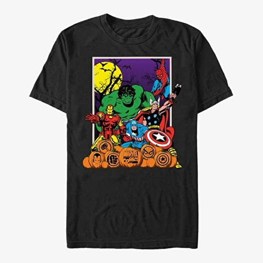 T-shirt Merch Marvel Avengers Classic - Halloween Pals Unisex T-Shirt Black