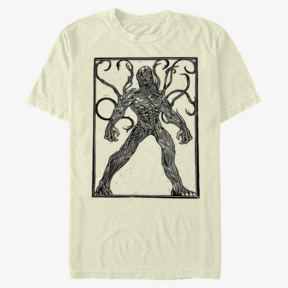 Trička Merch Marvel The Eternals - KRO Woodcut Unisex T-Shirt Natural