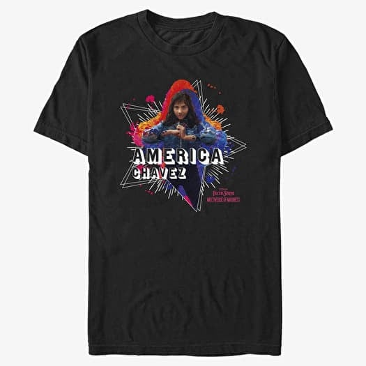 Tričko Merch Marvel Doctor Strange 2 - Chavez Paint Unisex T-Shirt Black