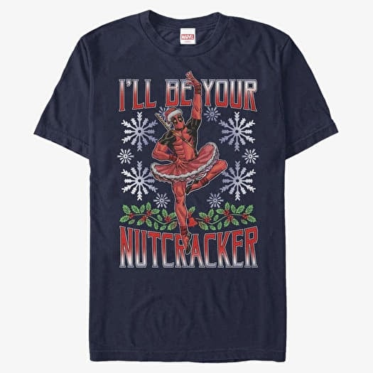 Maglietta Merch Marvel Deadpool - Deadpool Nutcracker Unisex T-Shirt Navy Blue