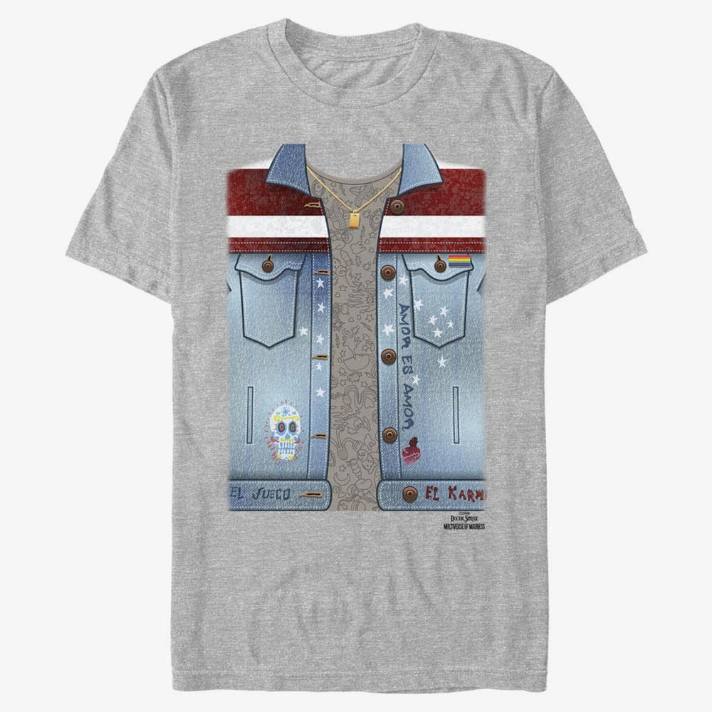 T-shirts Merch Marvel Doctor Strange 2 - America Chavez Costume Unisex T-Shirt Heather Grey