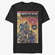 Merch Marvel The Eternals - VINTAGE STYLE COMIC COVER Unisex T-Shirt Black