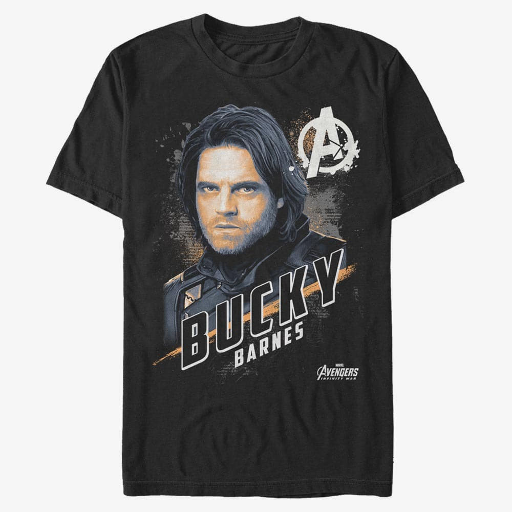 T-Shirts Merch Marvel Avengers: Infinity War - Real Bucky Unisex T-Shirt Black