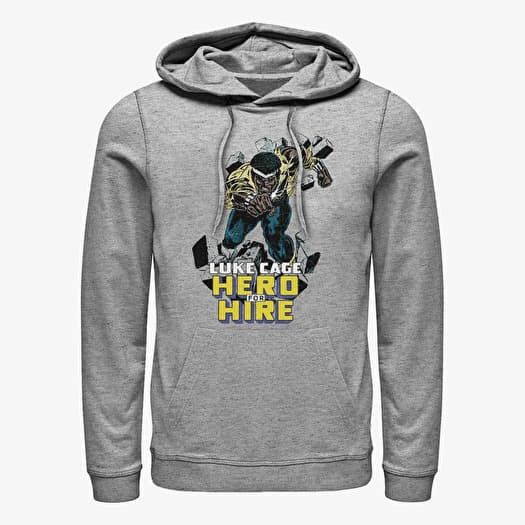 Sweatshirt Merch Marvel Defenders - Hero For Hire Unisex Hoodie Heather Grey