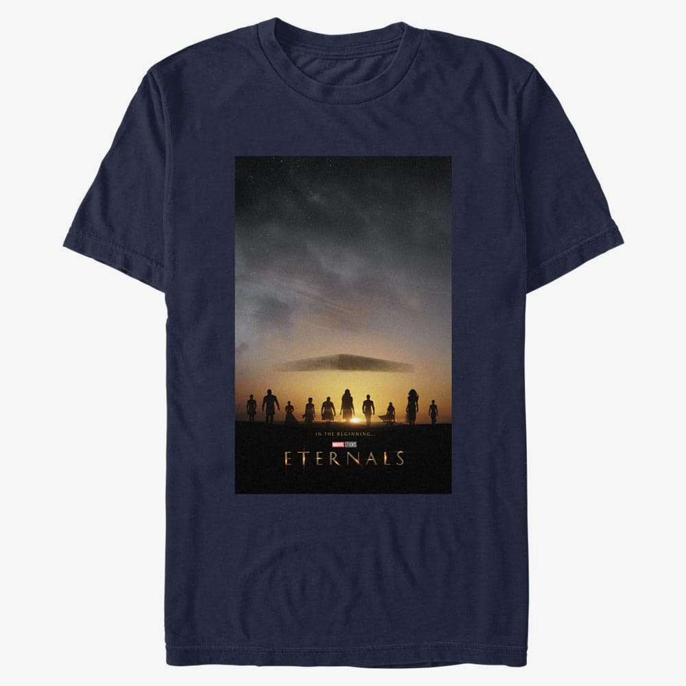 T-Shirts Merch Marvel: Eternals - Eternals Poster Unisex T-Shirt Navy Blue