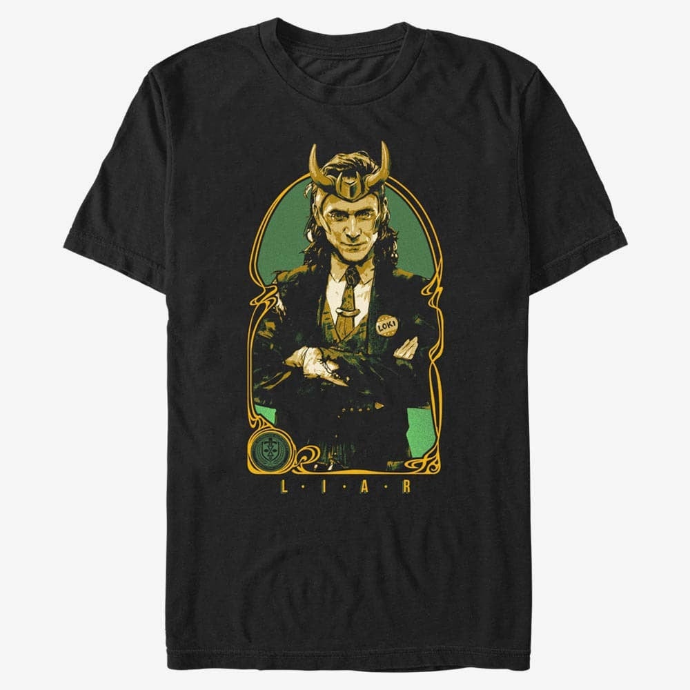 T-shirts Merch Marvel Loki - LIAR Unisex T-Shirt Black