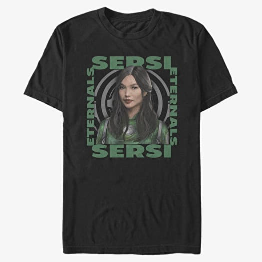 Tricou Merch Marvel The Eternals - SERSI HERO BOX Unisex T-Shirt Black
