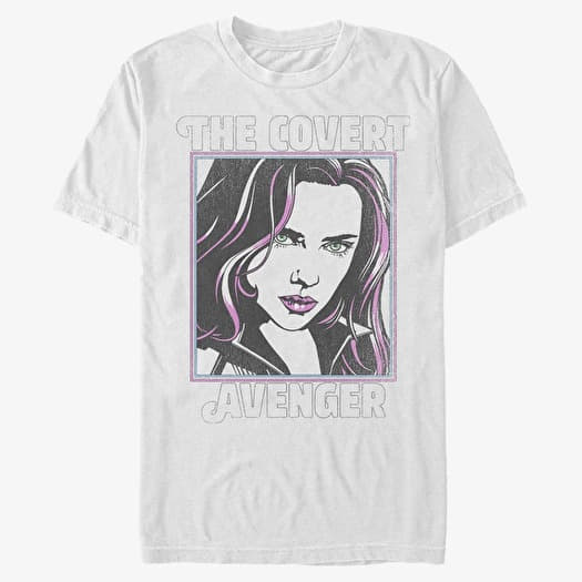 Majica Merch Marvel Black Widow - Retro Pop Widow Unisex T-Shirt White