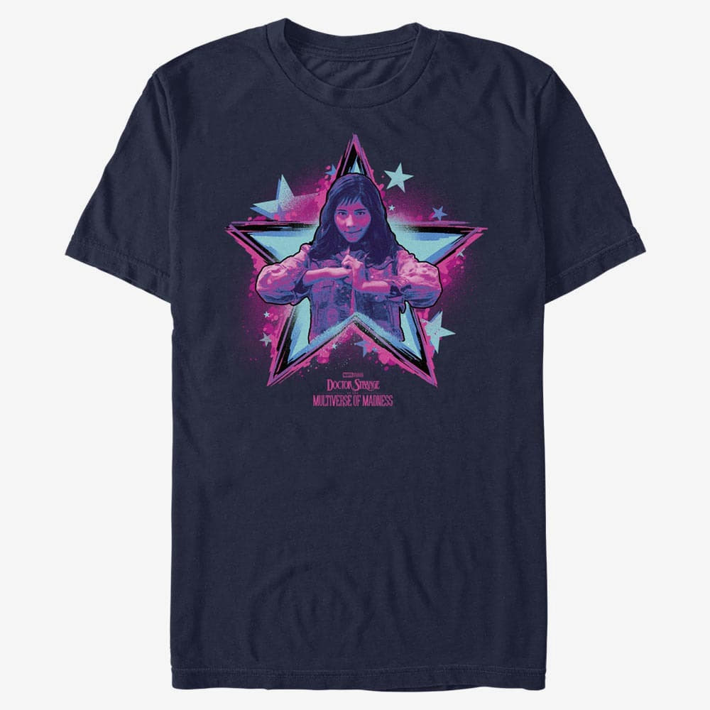 majice kratkih rukava Merch Marvel Doctor Strange in the Multiverse of Madness - Pink and Blue Unisex T-Shirt Navy Blue