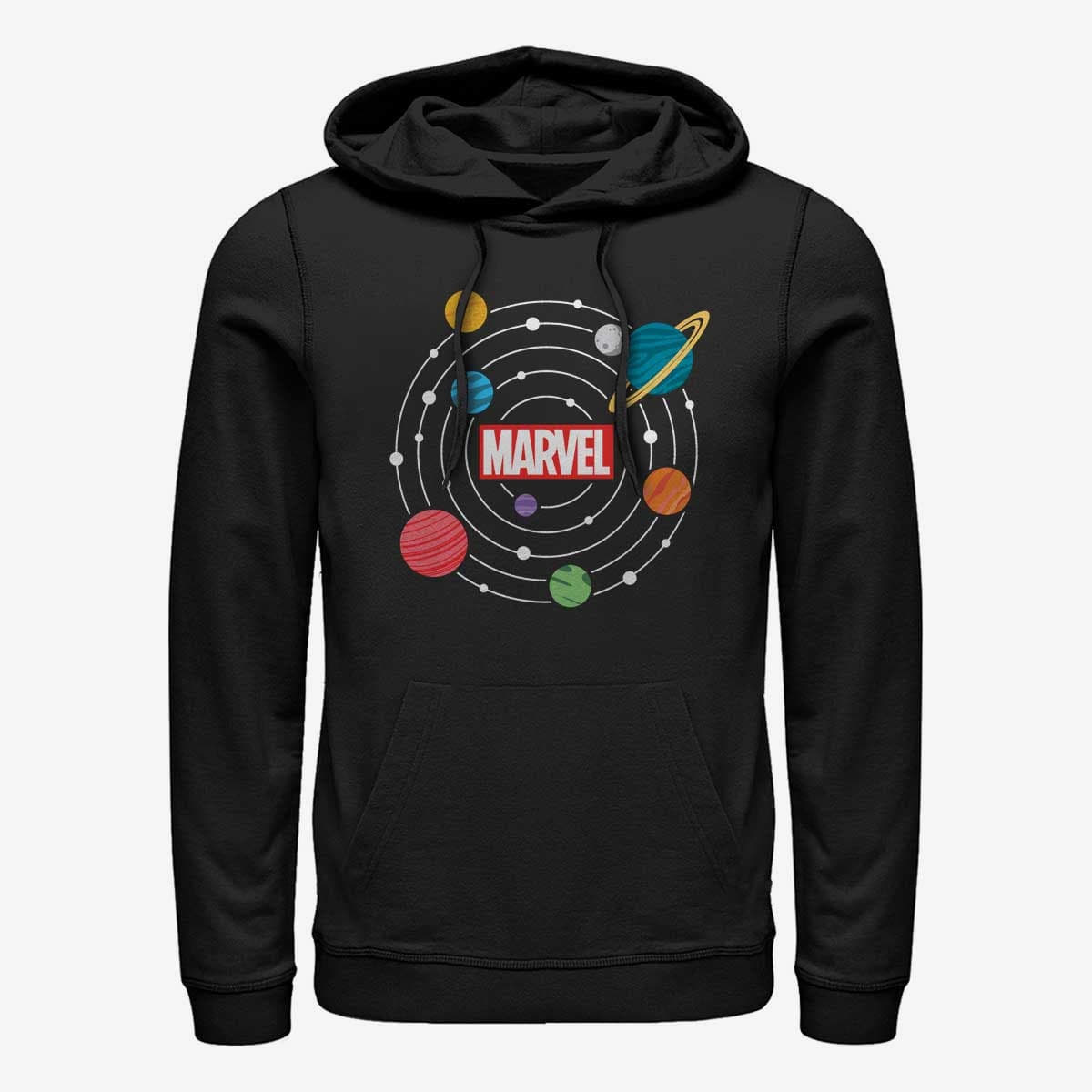 Mikiny Merch Marvel Other - SOLAR SYSTEM Unisex Hoodie Black