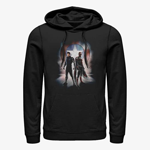 Sweatshirt Merch Marvel The Falcon and the Winter Soldier - Team Poster Unisex Hoodie Black