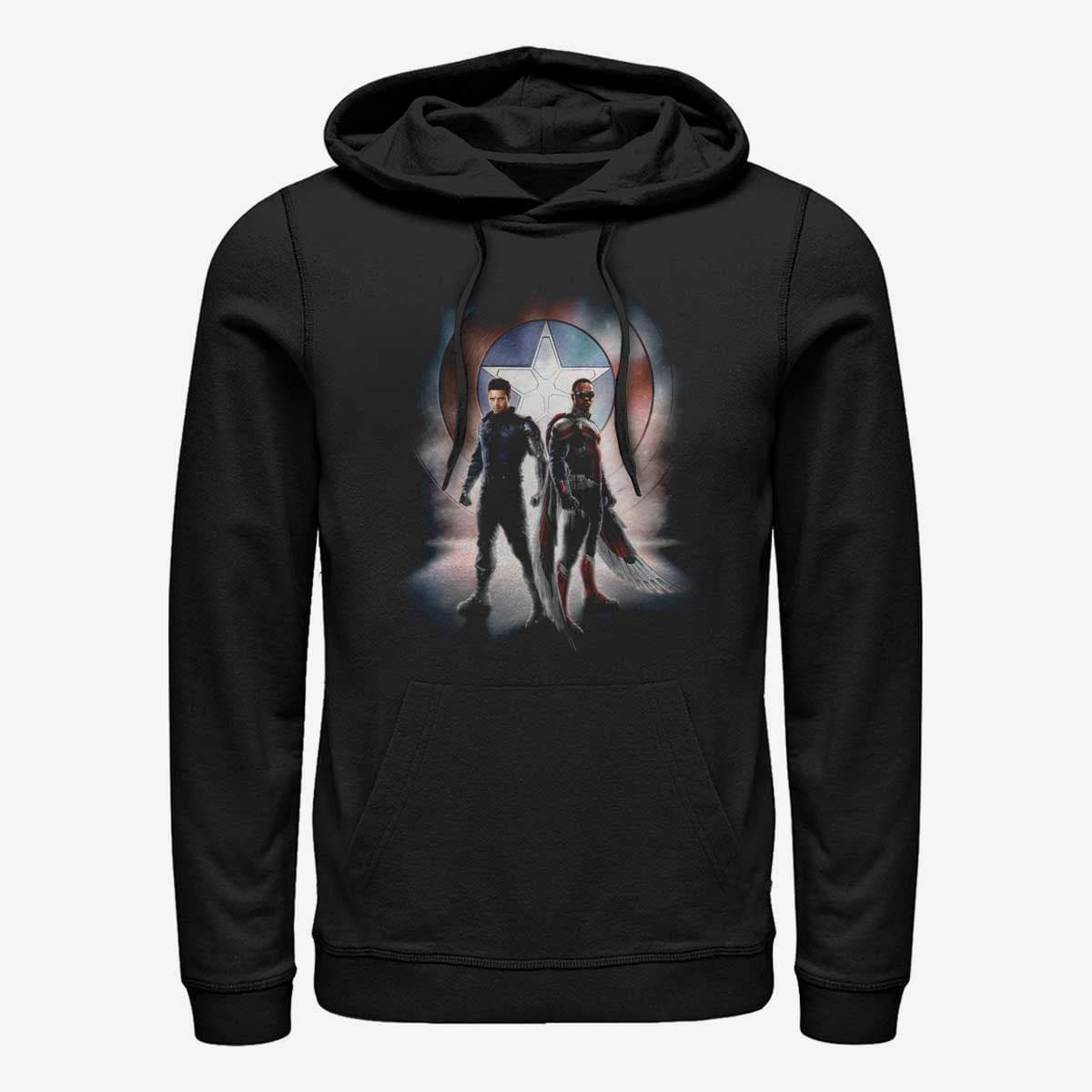 Puloverji   Merch Marvel The Falcon and the Winter Soldier - Team Poster Unisex Hoodie Black