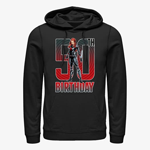 Mikina Merch Marvel Avengers Classic - Black Widow 50th Bday Unisex Hoodie Black