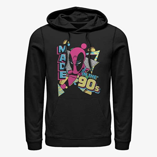 Hoodies and sweatshirts Merch Marvel Deadpool Nineties Created Unisex Hoodie Black Queens