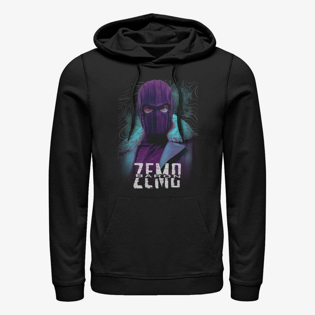 Sweatshirts Merch Marvel The Falcon and the Winter Soldier - Zemo Purple Unisex Hoodie Black