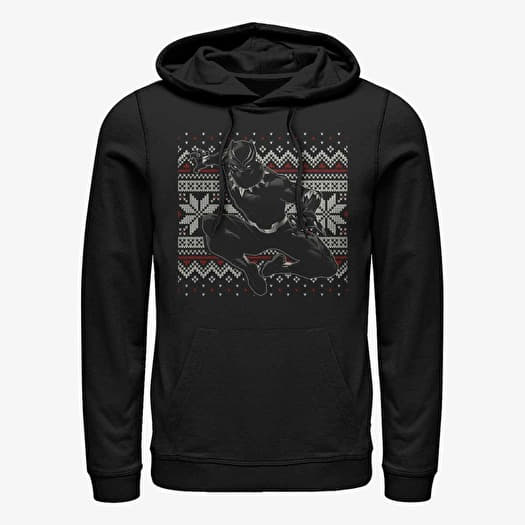 Sweatshirt Merch Marvel Avengers Classic - Panther Holiday Unisex Hoodie Black