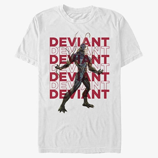 Tricou Merch Marvel The Eternals - DEVIANT REPEATING Unisex T-Shirt White