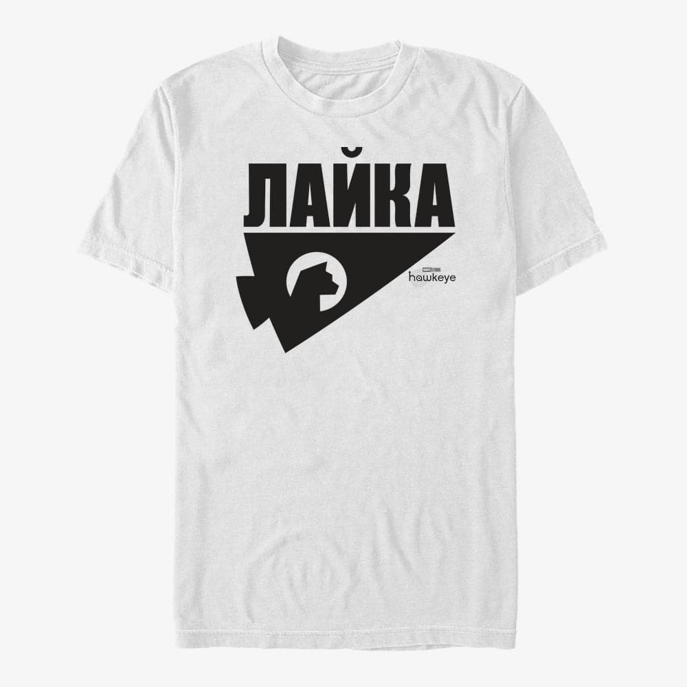 Футболки Merch Marvel Hawkeye - Russian Logo Unisex T-Shirt White
