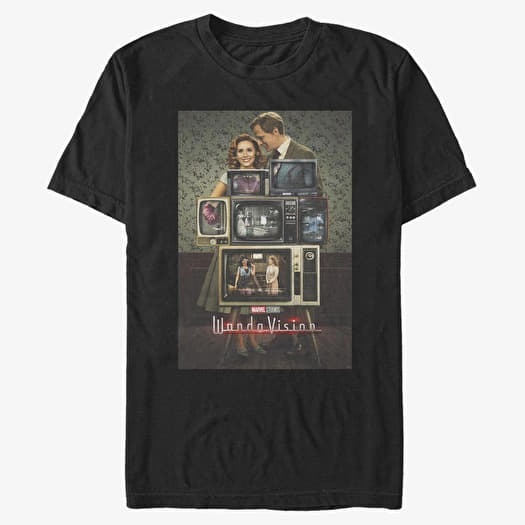 Tricou Merch Marvel WandaVision - WV Poster Through the Years Unisex T-Shirt Black