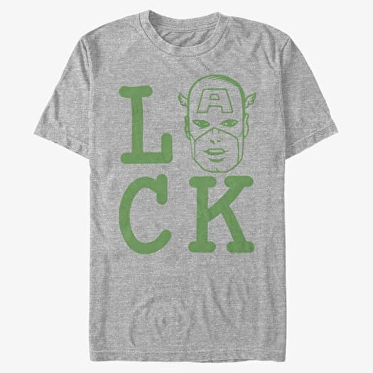Merch Marvel Avengers Classic - Captain of Luck Unisex T-Shirt Heather Grey