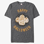 Merch Marvel Avengers Classic - Marvel Pumpkins Unisex T-Shirt Dark Heather Grey
