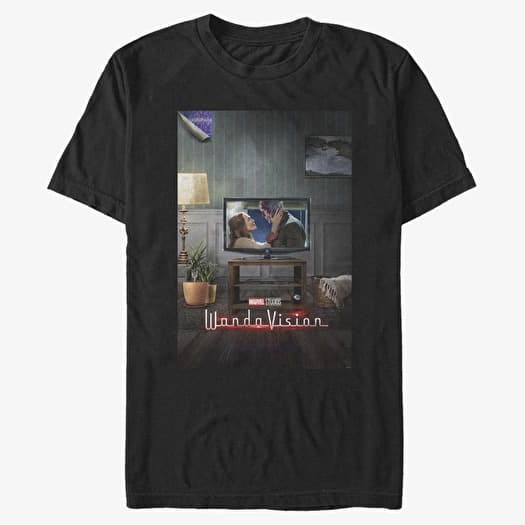 Tricou Merch Marvel WandaVision - WV Poster 00s Unisex T-Shirt Black