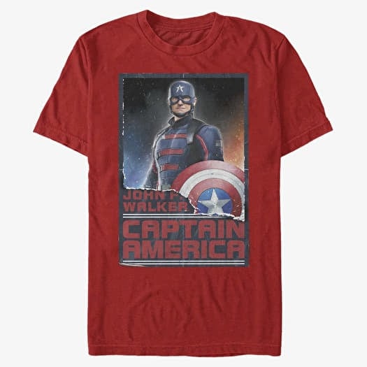 T-shirt Merch Marvel The Falcon and the Winter Soldier - Stand Tall Cap Unisex T-Shirt Red
