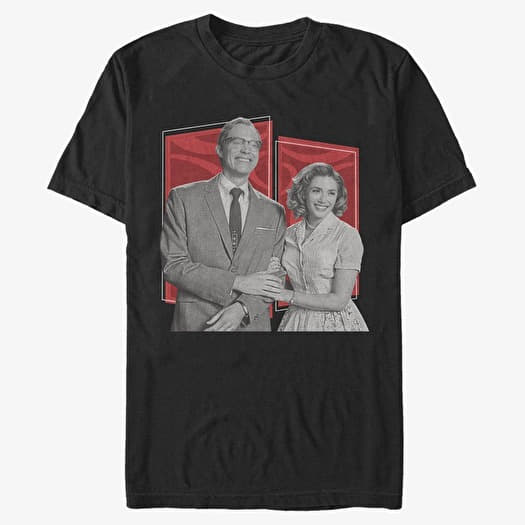 Tricou Merch Marvel WandaVision - RETRO POSES Unisex T-Shirt Black