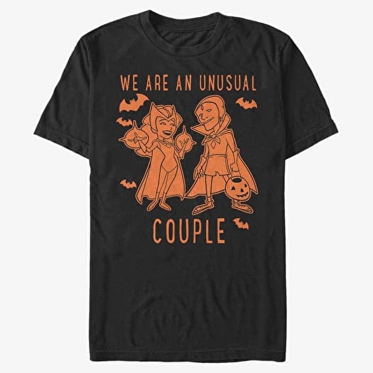 T-shirt Merch Marvel WandaVision - Couple Coloring Unisex T-Shirt Black