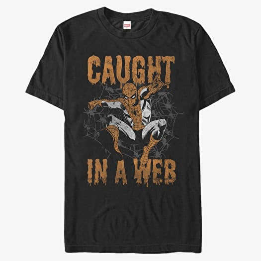 T-shirt Merch Marvel Spider-Man Classic - Caught Unisex T-Shirt Black