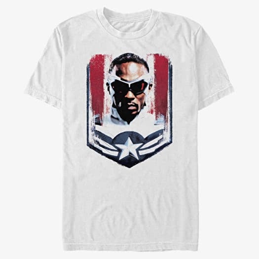 Majica Merch Marvel The Falcon and the Winter Soldier - Take on the Mantel Unisex T-Shirt White