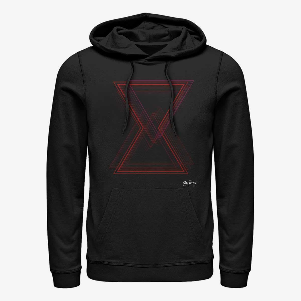 Pulóverek Merch Marvel Avengers: Infinity War - Geo Widow Unisex Hoodie Black