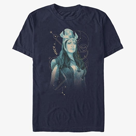 Majica Merch Marvel The Eternals - Ajak Teal Unisex T-Shirt Navy Blue