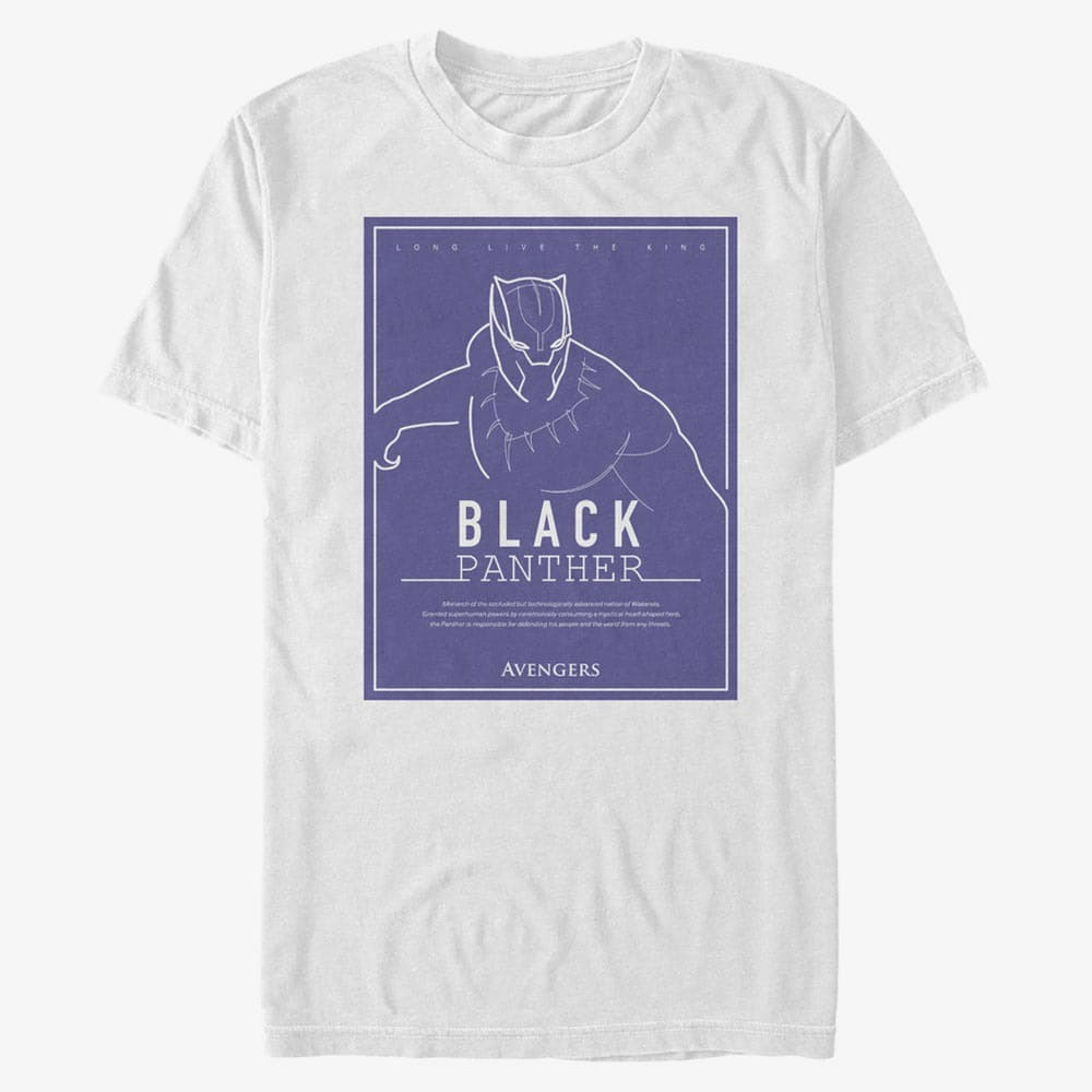T-särgid Merch Marvel Avengers Classic - Panther Definition Unisex T-Shirt White