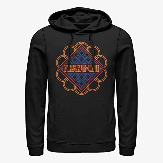 Mikina Merch Marvel Shang-Chi - Neon Logo Rings Unisex Hoodie Black