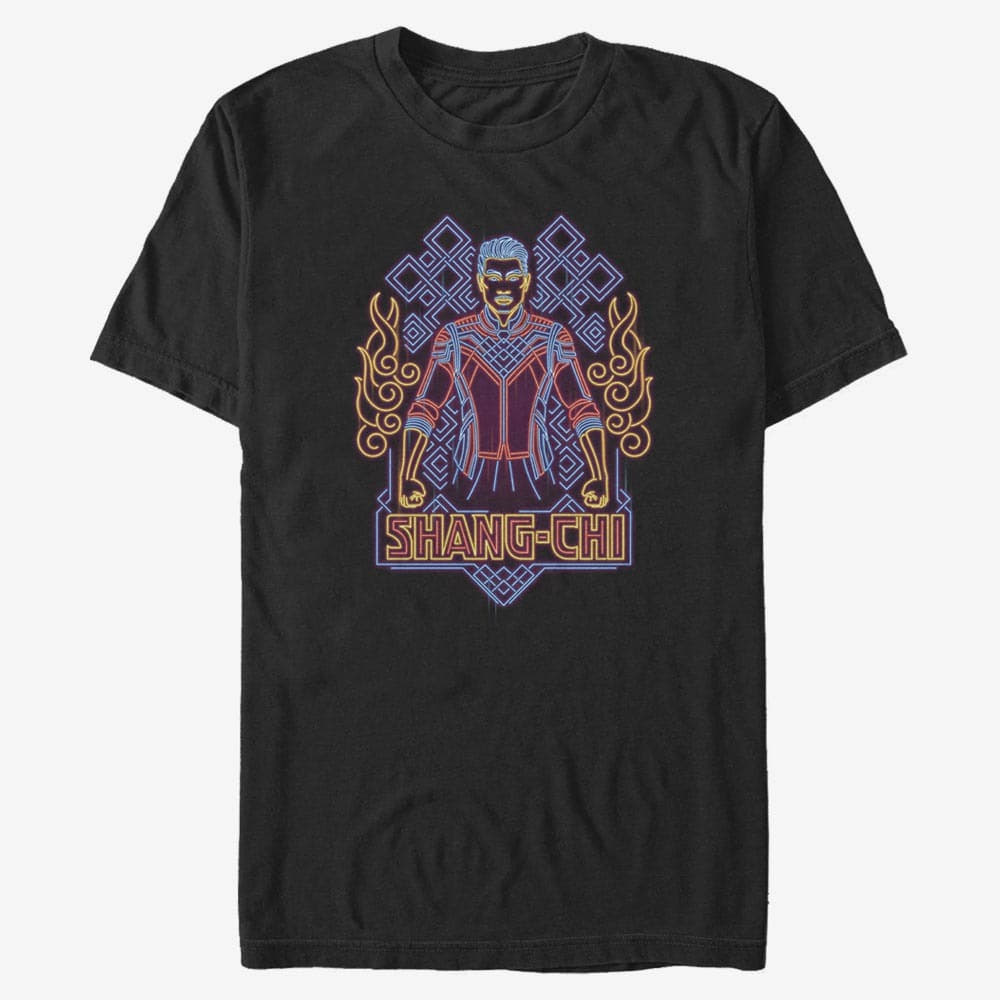majice kratkih rukava Merch Marvel Shang-Chi - Shang-Chi Neon Unisex T-Shirt Black