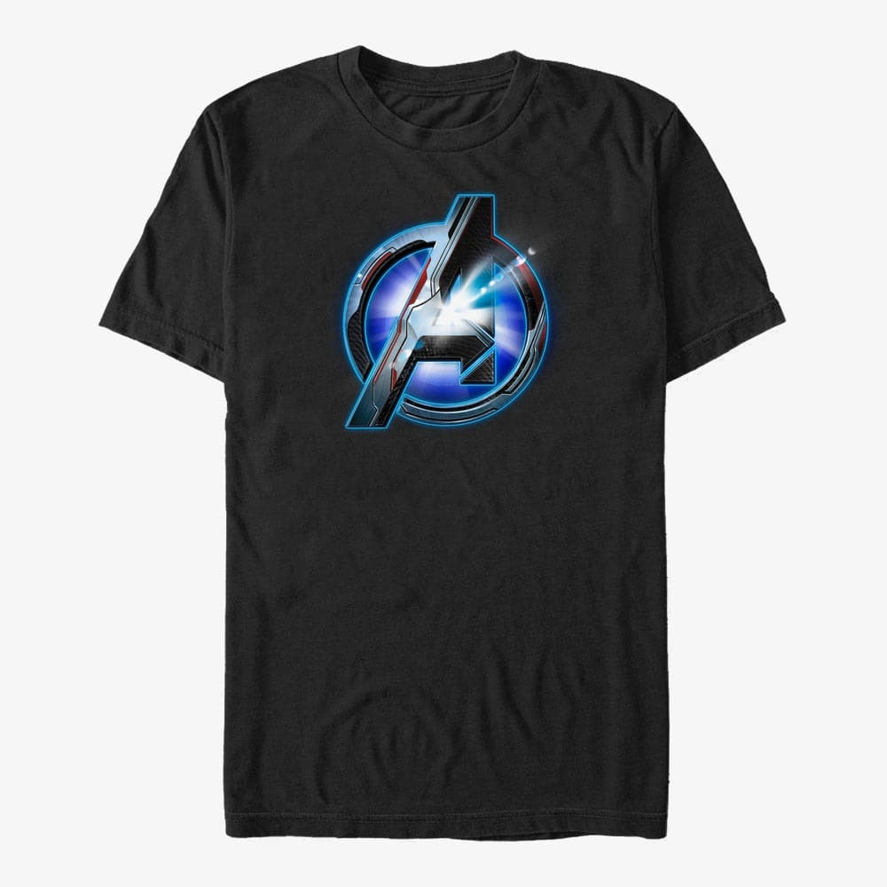 Camisetas Merch Marvel Avengers Endgame - Endgame logo Shine Unisex T-Shirt Black
